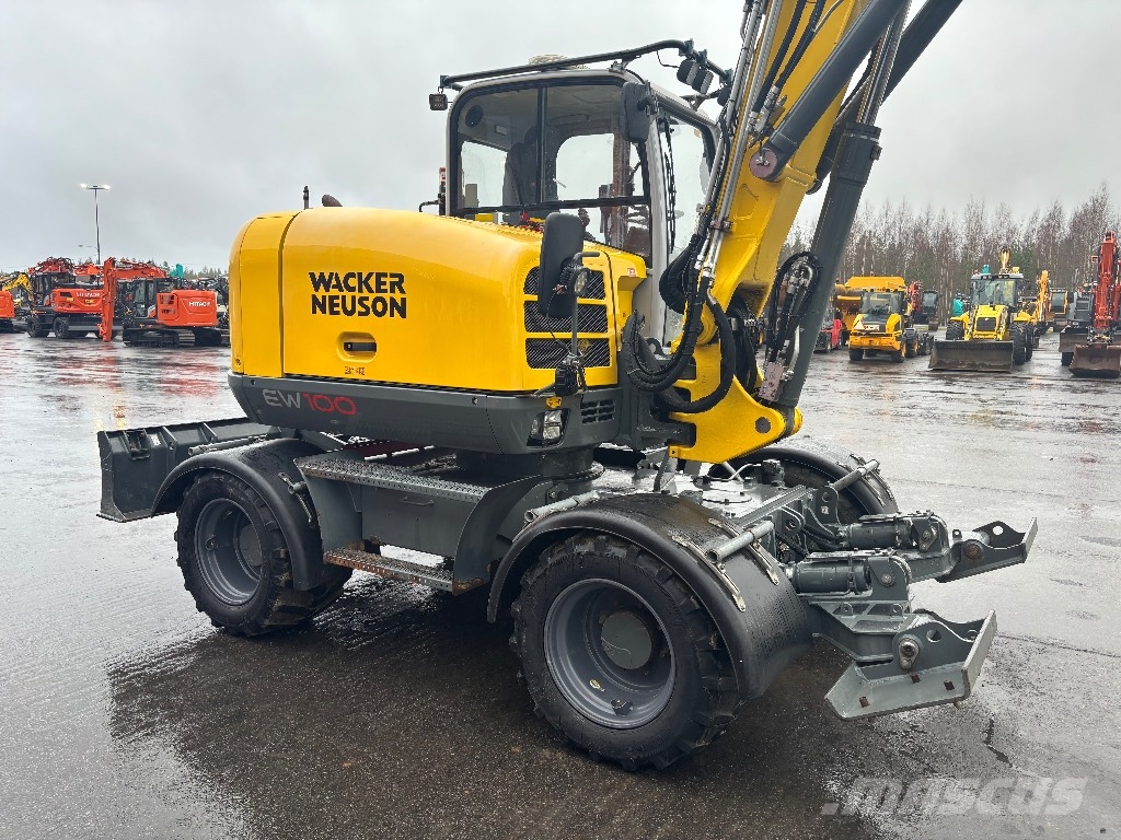 Wacker Neuson EW 100 / Engcon, Rasvari, Eberi, 40km/h Excavadoras de ruedas