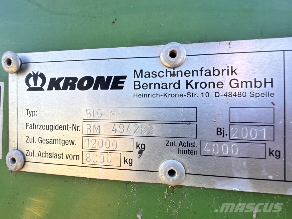 Krone Big M Pļaujmašīnas