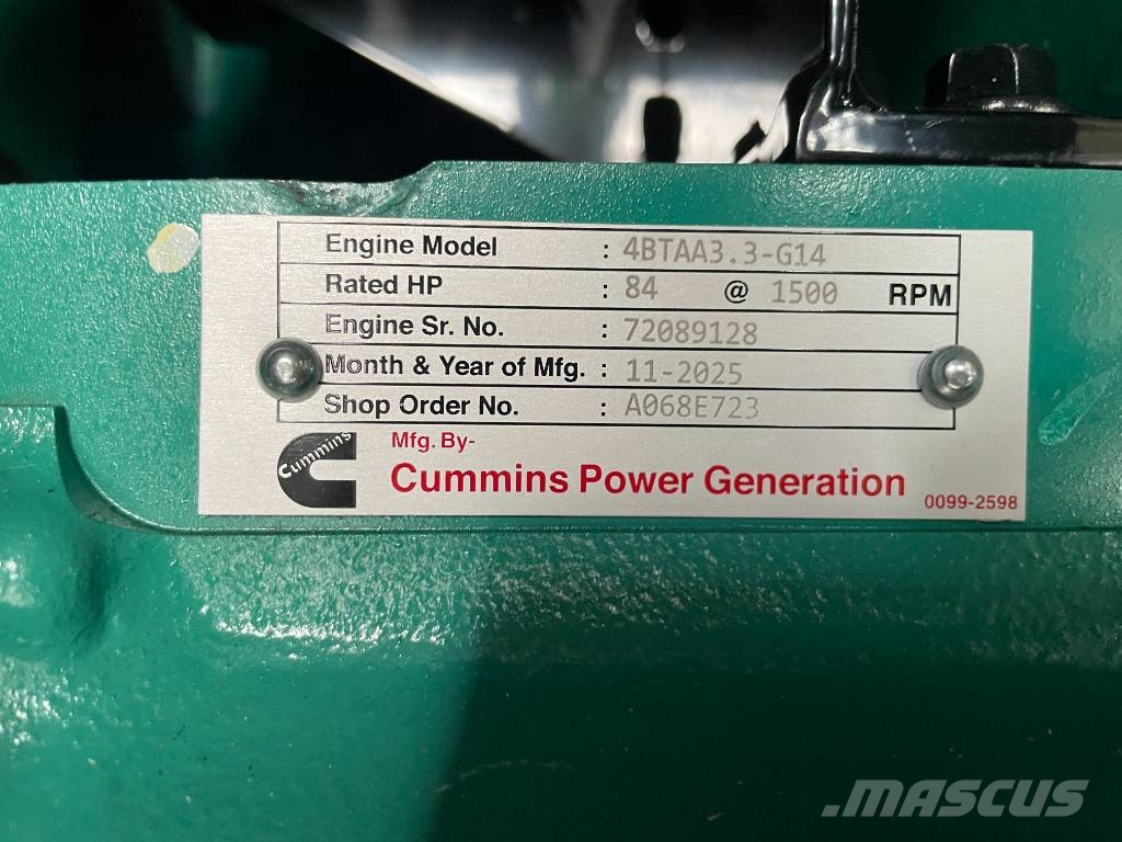 Cummins C66D5EQ - 66 kVA Generator - DPX-18507-Q Diesel generatoren