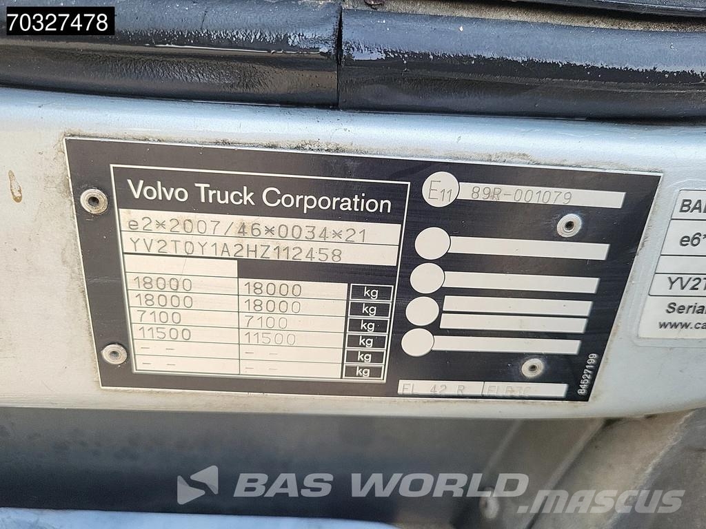 Volvo FL 280 4X2 18t 7,58m Box 2t Tailgate Euro 6 Umpikorikuorma-autot