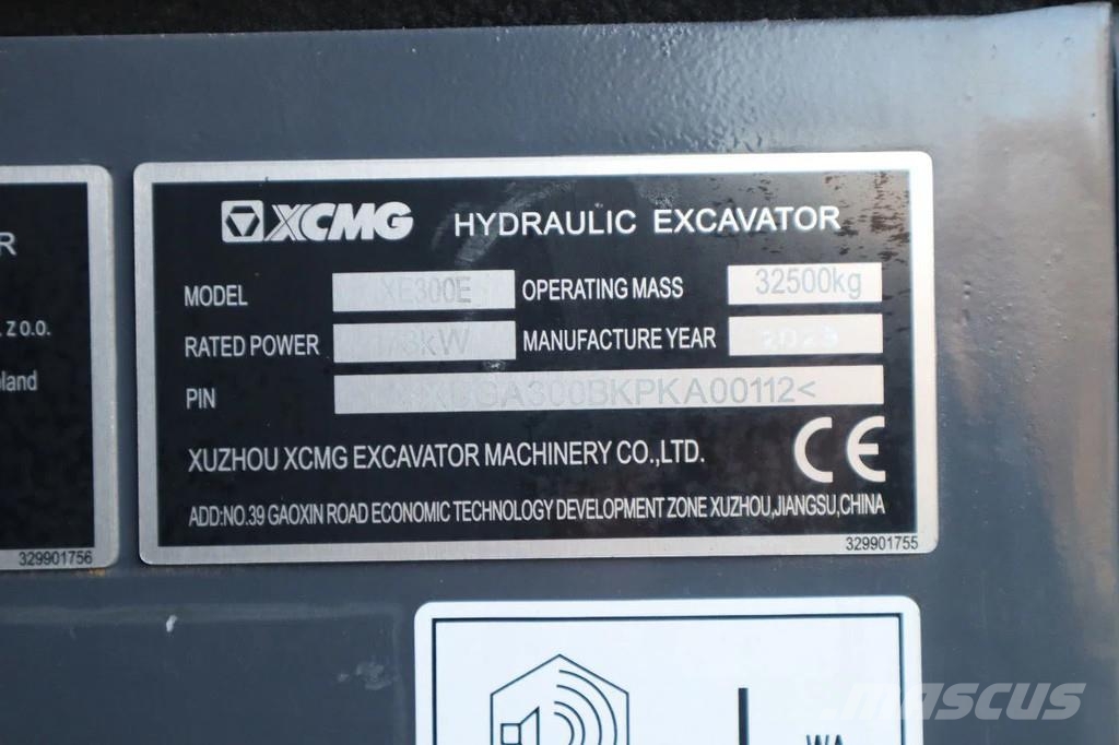 XCMG XE300E | CE | CUMMINS STAGE V | EC300 | SY305 | 33 Rupsgraafmachines