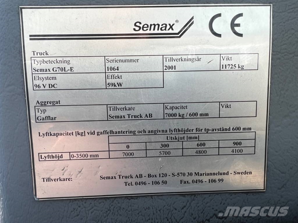 Semax G70 L-E Elektritõstukid