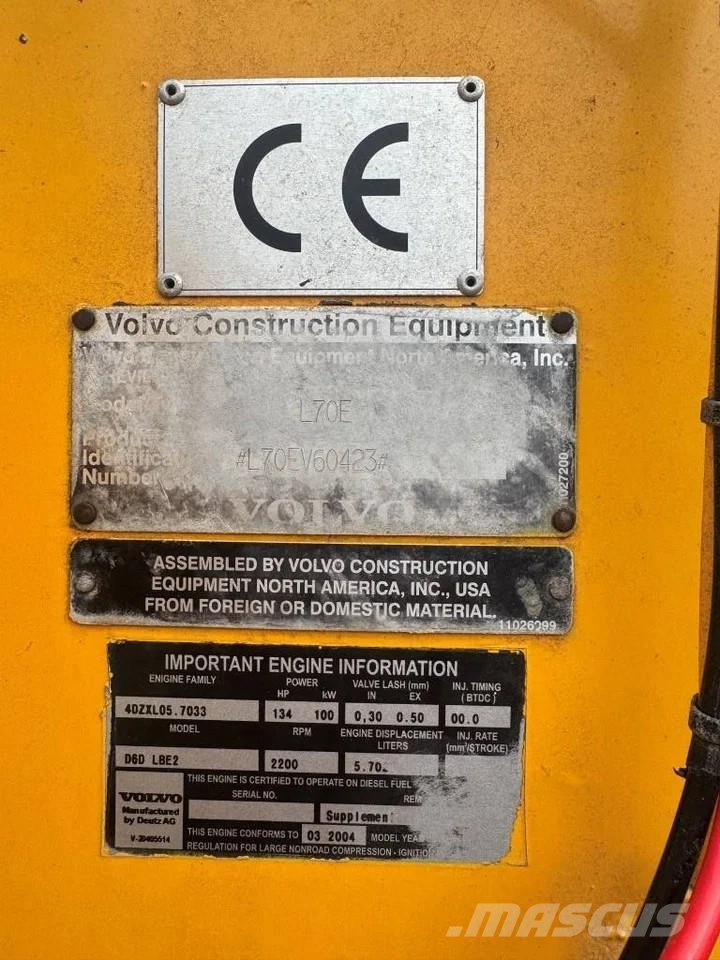 Volvo L70E Iekrāvēji uz riteņiem