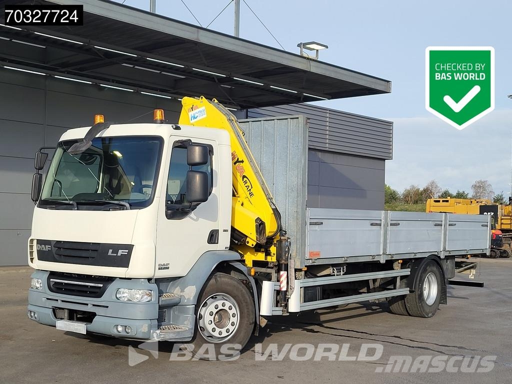DAF LF55.250 4X2 Hyva HB 150XE3 Crane Kran Automatic E Platformos/ Pakrovimas iš šono