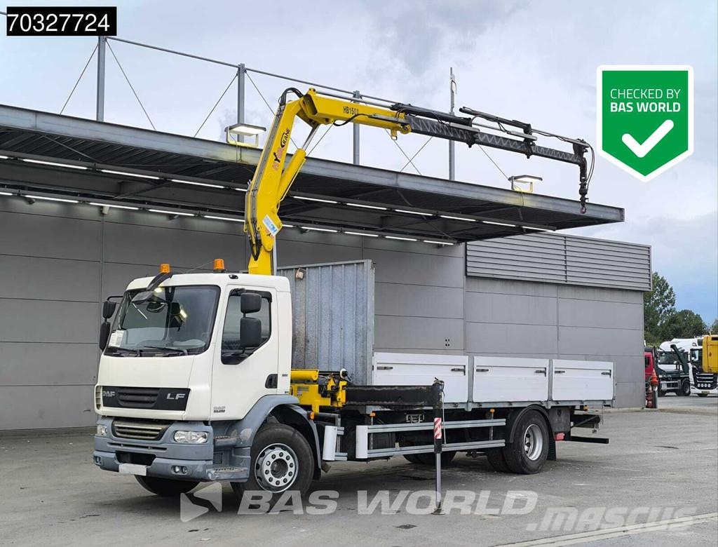 DAF LF55.250 4X2 Hyva HB 150XE3 Crane Kran Automatic E Camion con sponde ribaltabili