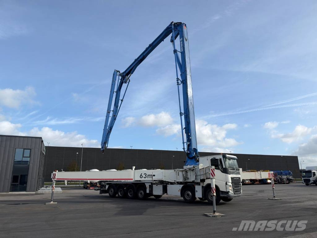 Volvo FH16/750 12x4/8 JUNJIN JJRZ 63 m. Concrete pump / 混凝土車