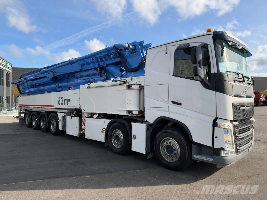 Volvo FH16/750 12x4/8 JUNJIN JJRZ 63 m. Concrete pump / 混凝土車