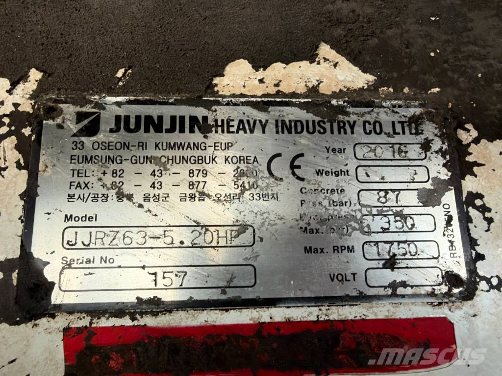 Volvo FH16/750 12x4/8 JUNJIN JJRZ 63 m. Concrete pump / 混凝土車