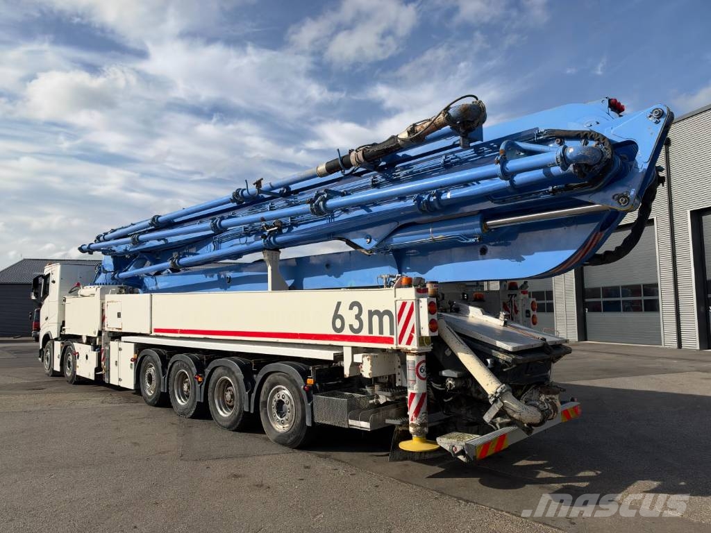 Volvo FH16/750 12x4/8 JUNJIN JJRZ 63 m. Concrete pump / 混凝土車