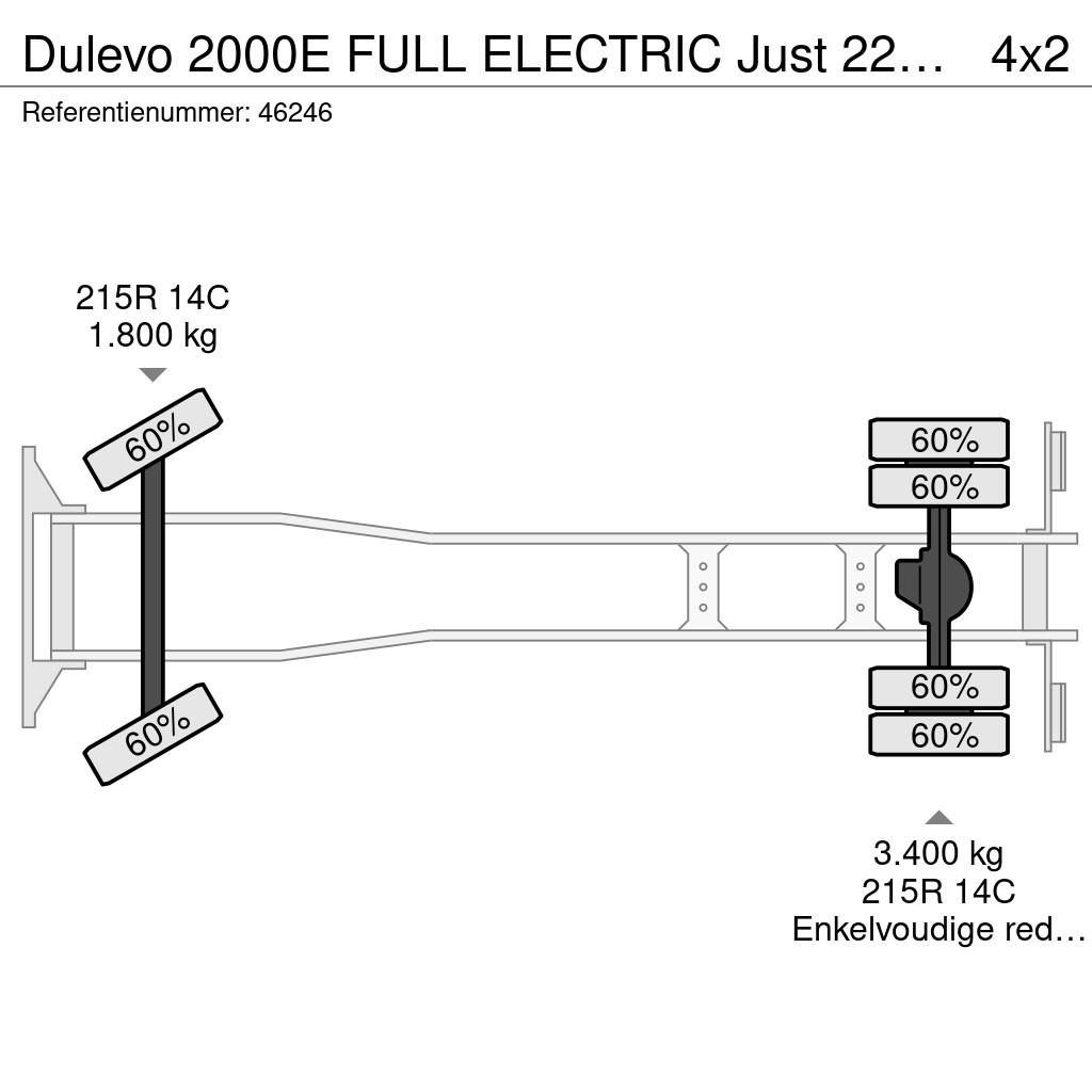 Dulevo 2000E FULL ELECTRIC Just 22.169 km! Autocarro spazzatrice