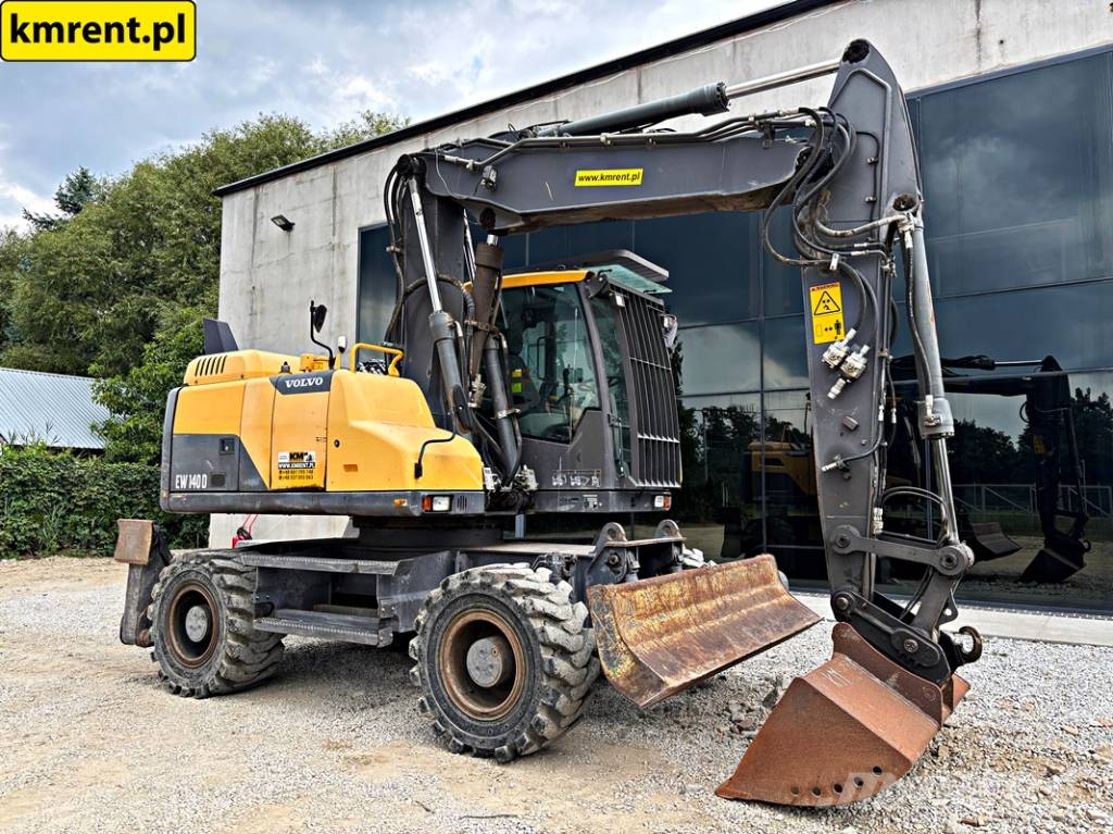 Volvo EW 140 D KOPARKA KOŁOWA 2015R | JCB HD110WT 4F, JC حفارات بعجل