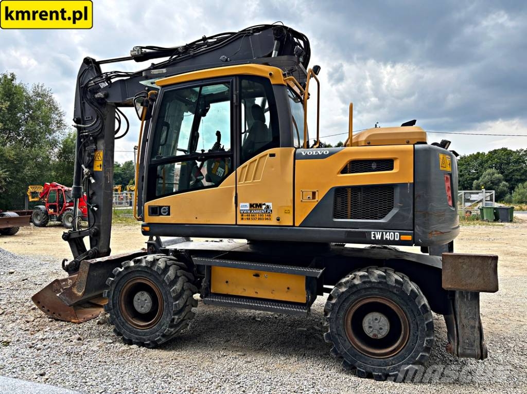 Volvo EW 140 D KOPARKA KOŁOWA 2015R | JCB HD110WT 4F, JC حفارات بعجل