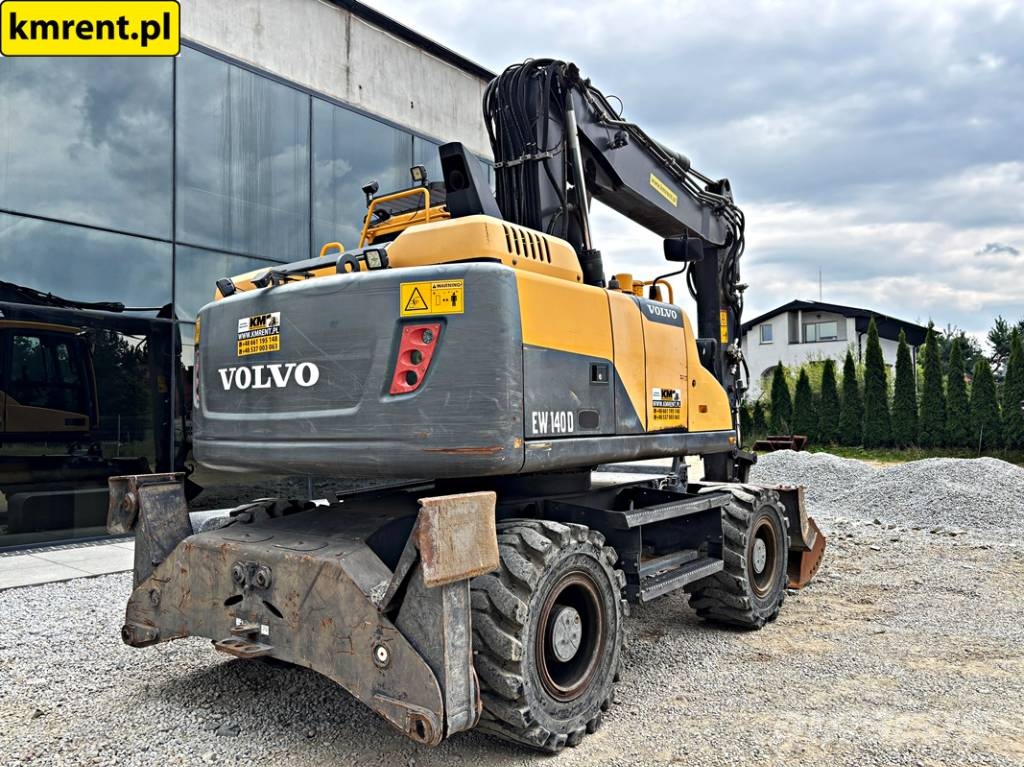 Volvo EW 140 D KOPARKA KOŁOWA 2015R | JCB HD110WT 4F, JC حفارات بعجل