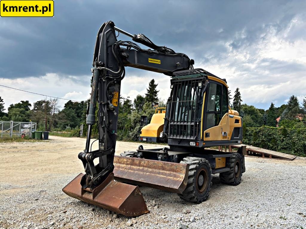 Volvo EW 140 D KOPARKA KOŁOWA 2015R | JCB HD110WT 4F, JC حفارات بعجل