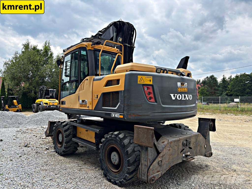 Volvo EW 140 D KOPARKA KOŁOWA 2015R | JCB HD110WT 4F, JC حفارات بعجل