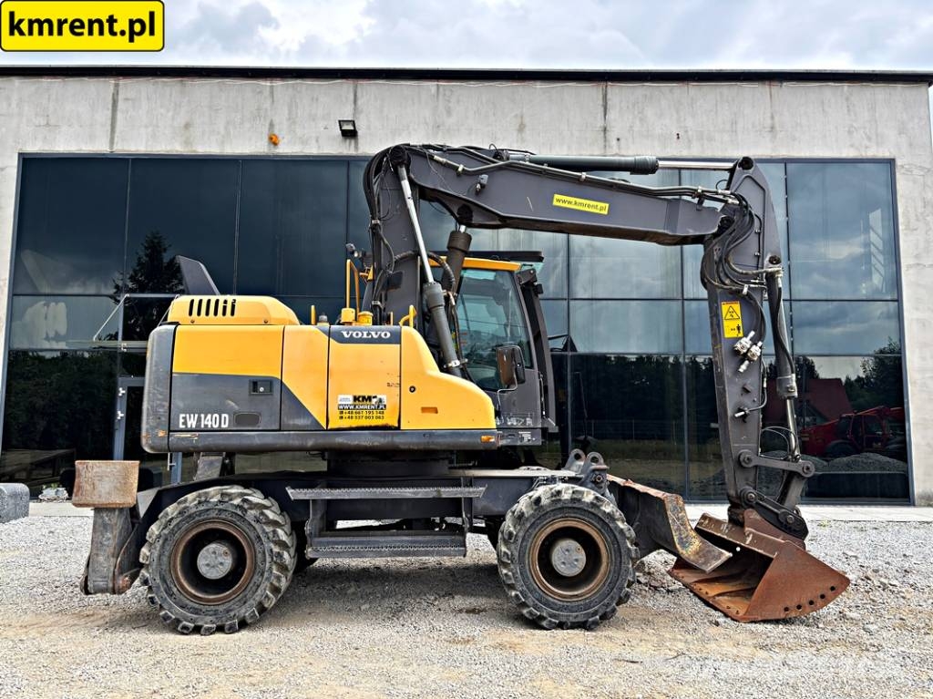 Volvo EW 140 D KOPARKA KOŁOWA 2015R | JCB HD110WT 4F, JC حفارات بعجل