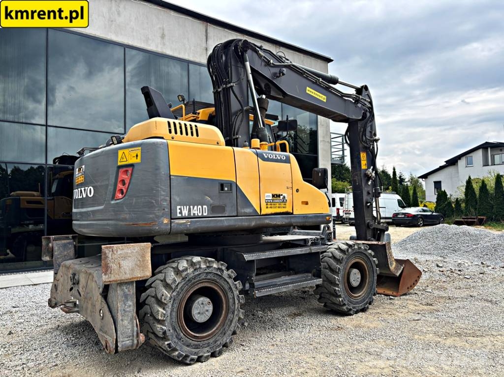 Volvo EW 140 D KOPARKA KOŁOWA 2015R | JCB HD110WT 4F, JC حفارات بعجل