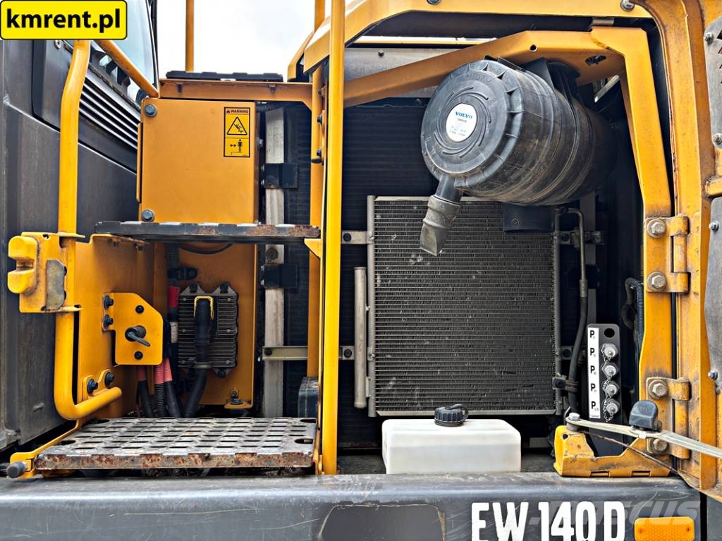 Volvo EW 140 D KOPARKA KOŁOWA 2015R | JCB HD110WT 4F, JC حفارات بعجل