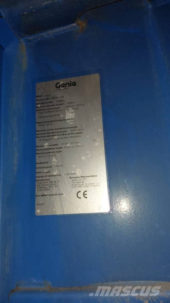 Genie Z 62/40 Gelenkteleskoparbeitsbühnen