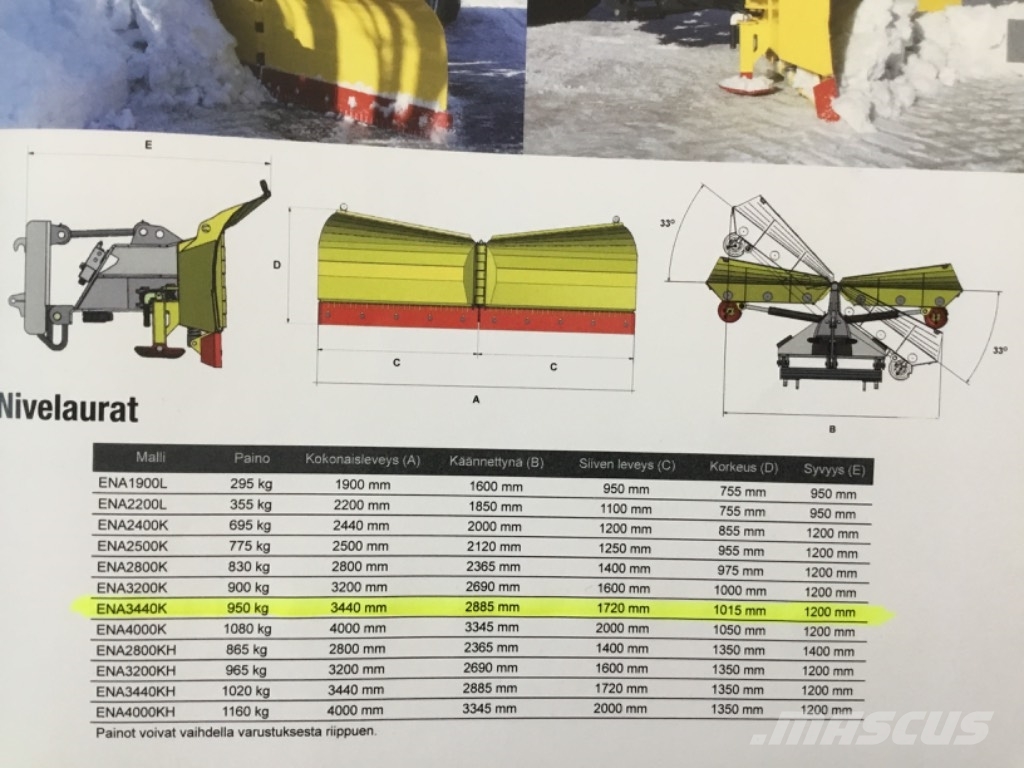 Vama ENA3440K Snow blades and plows