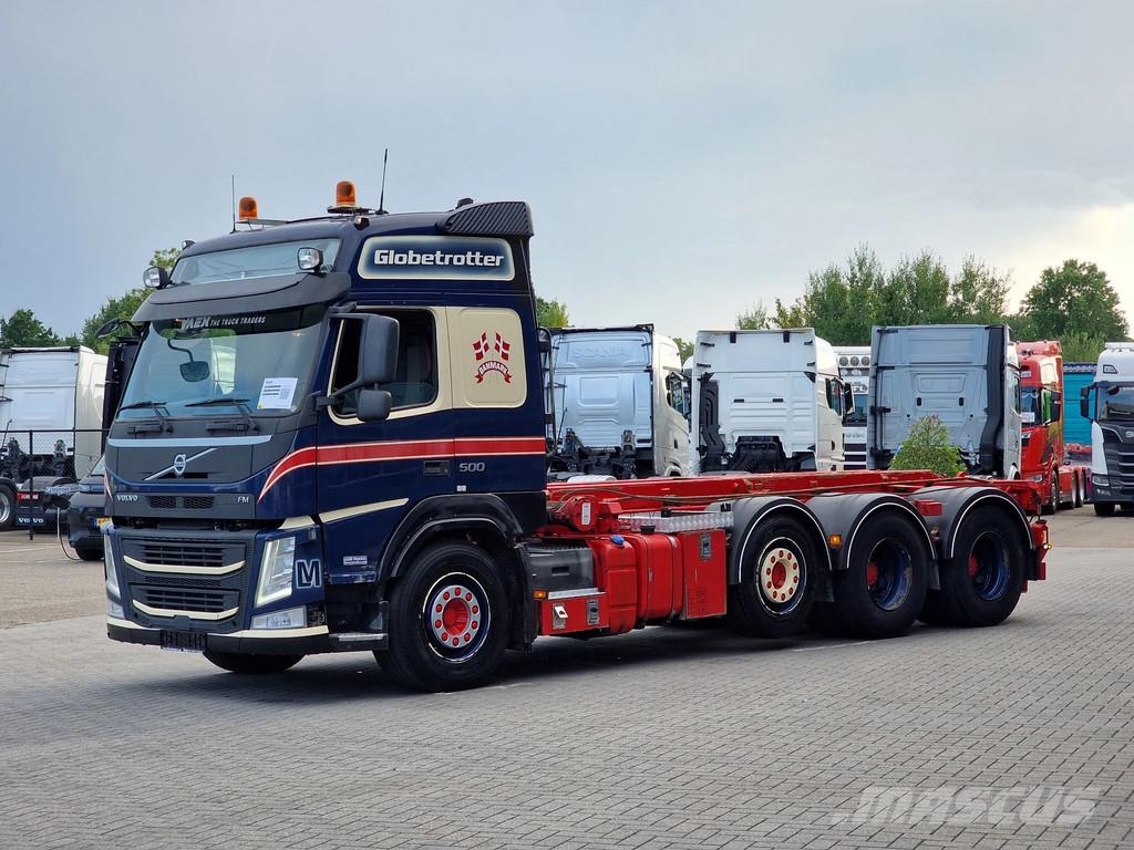 Volvo FM 13.500 Globetrotter 8x4*4 - Cable system / 3 si Camiones elevadores de gancho