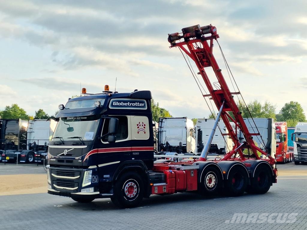Volvo FM 13.500 Globetrotter 8x4*4 - Cable system / 3 si Camiones elevadores de gancho