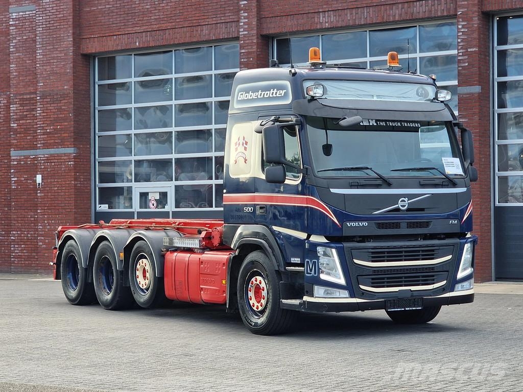 Volvo FM 13.500 Globetrotter 8x4*4 - Cable system / 3 si Camiones elevadores de gancho