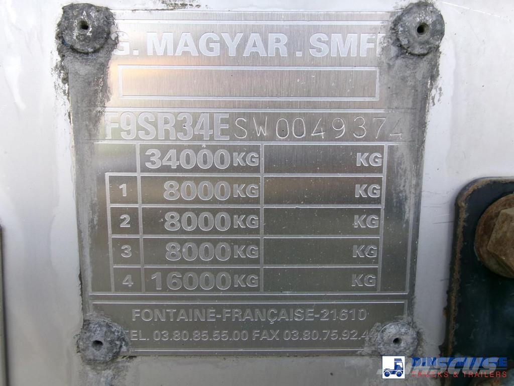 Magyar Chemical tank inox L4BH 34 m3 / 1 comp Полуприцепы-Цистерны