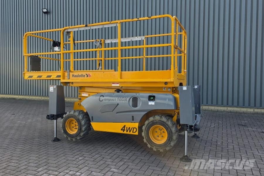 Haulotte COMPACT 10DX Diesel, 4x4 Drive, 10.2m Working Heig Schaarhoogwerkers