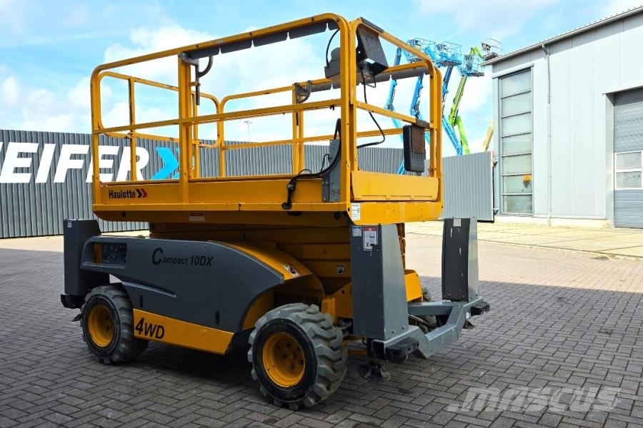 Haulotte COMPACT 10DX Diesel, 4x4 Drive, 10.2m Working Heig Schaarhoogwerkers