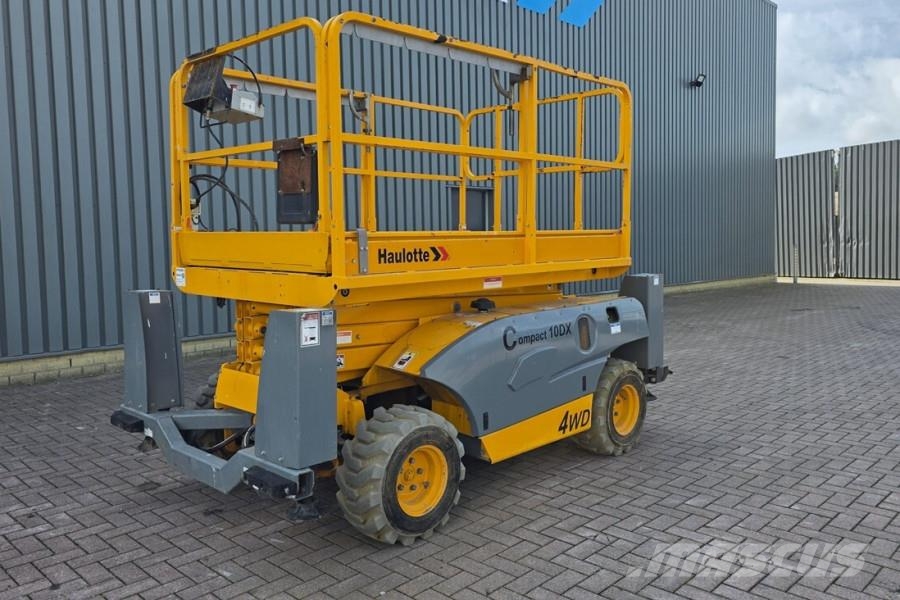 Haulotte COMPACT 10DX Diesel, 4x4 Drive, 10.2m Working Heig Schaarhoogwerkers