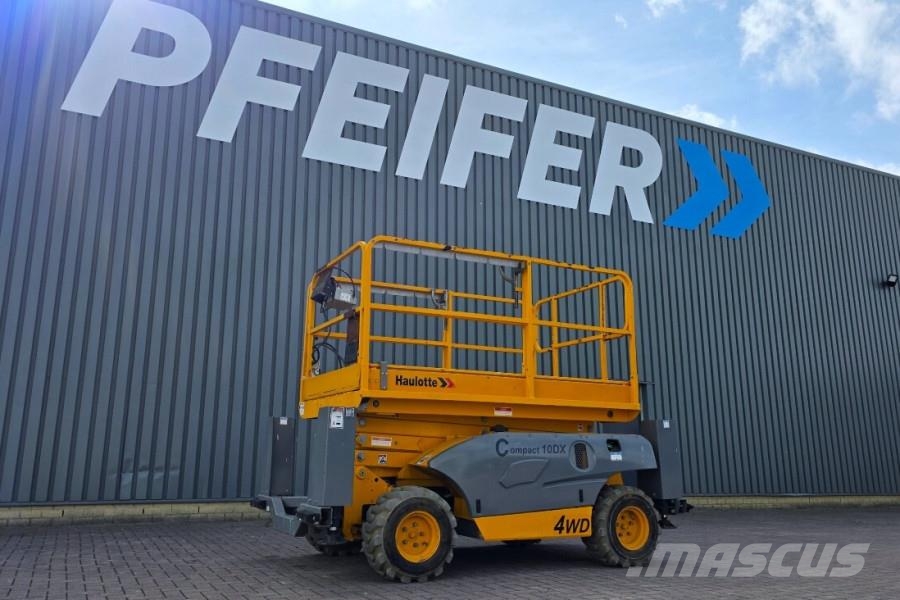 Haulotte COMPACT 10DX Diesel, 4x4 Drive, 10.2m Working Heig Schaarhoogwerkers