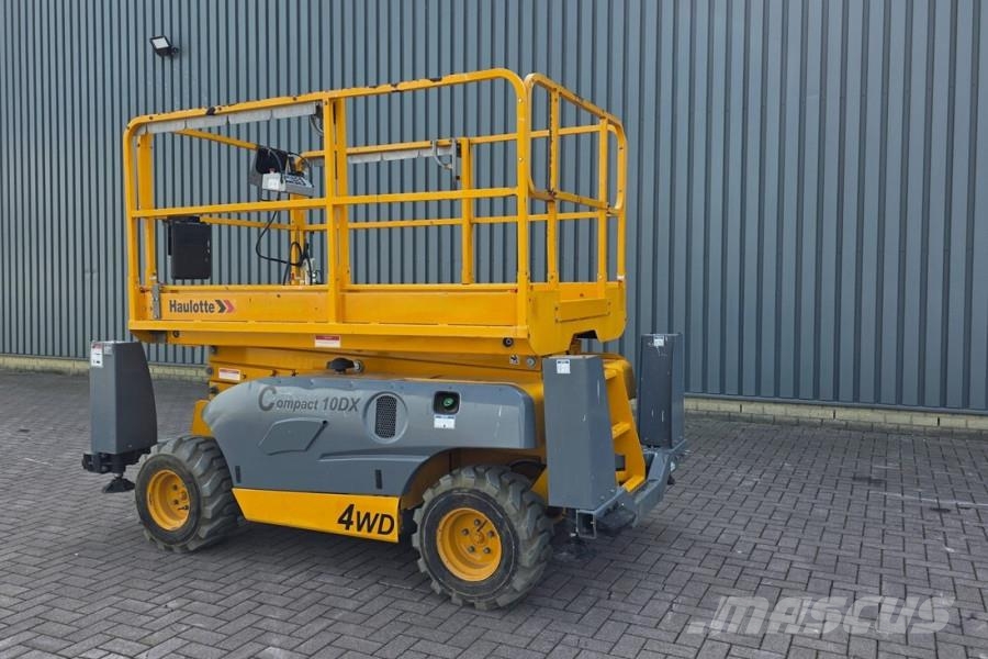 Haulotte COMPACT 10DX Diesel, 4x4 Drive, 10.2m Working Heig Schaarhoogwerkers