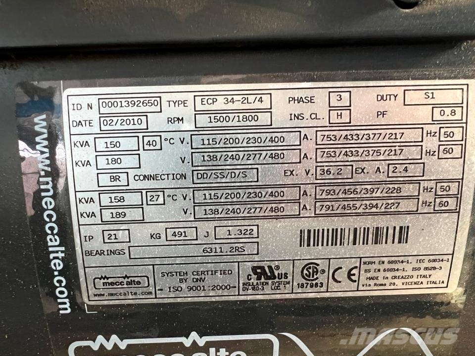 Mecc alte 85-300 KVA Muud generaatorid