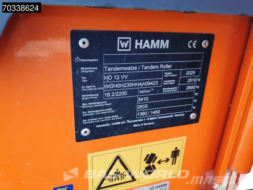 Hamm HD12 VV Tandemrullid