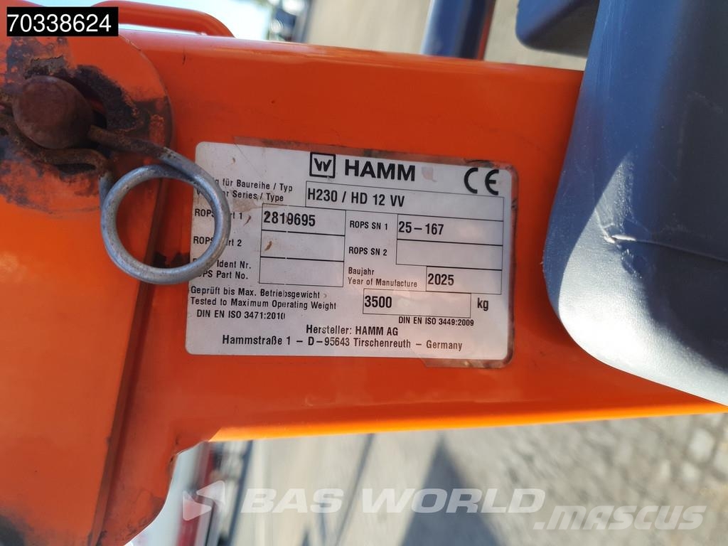 Hamm HD12 VV EPA / CE مداحل ثنائية الاسطوانة