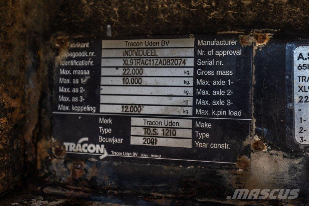 Tracon UDEN CITYTRAILER + DHOLLANDIA Gesloten opleggers