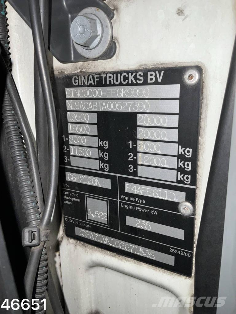 Ginaf C6 2120N VDK 15m³ 2 compartimenten opbouw Just 79. Atik kamyonlari