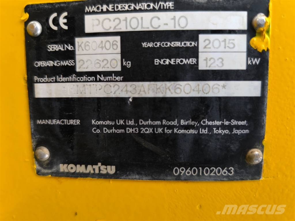 Komatsu PC 210 LC-10 履带挖掘机