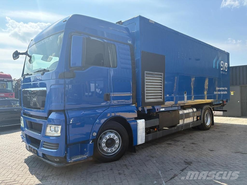 MAN TGS 18.360 + ISOLATION FABRIC INCL. ENGINE + BDF S شاحنات ذات هيكل صندوقي