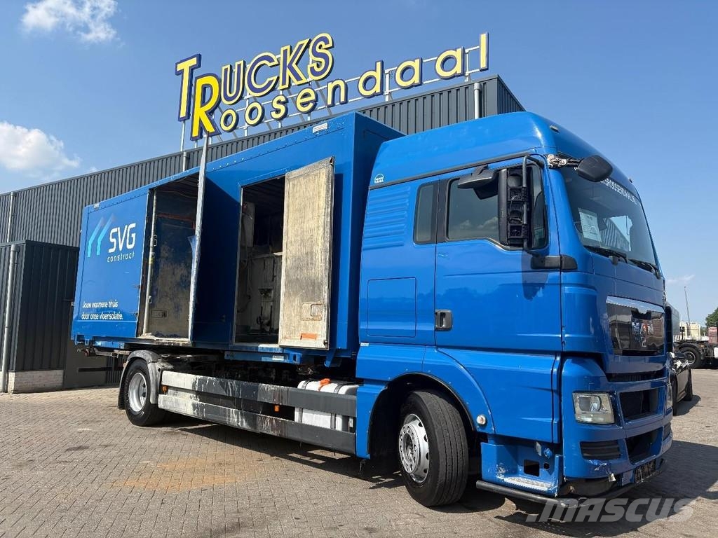 MAN TGS 18.360 + ISOLATION FABRIC INCL. ENGINE + BDF S شاحنات ذات هيكل صندوقي
