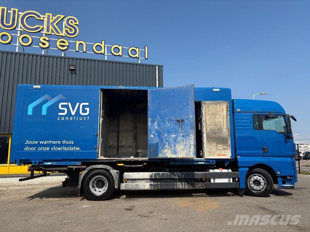MAN TGS 18.360 + ISOLATION FABRIC INCL. ENGINE + BDF S شاحنات ذات هيكل صندوقي
