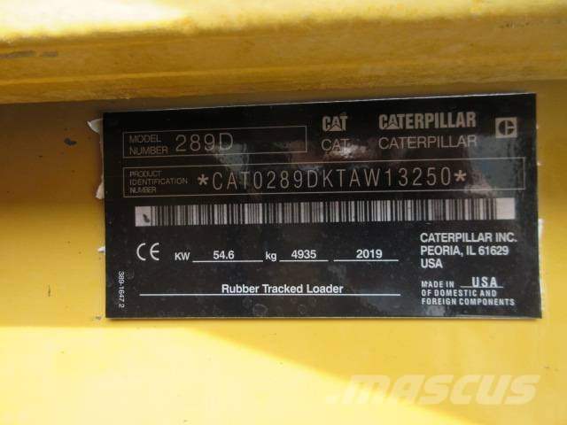 CAT 289 D Μίνι φορτωτές