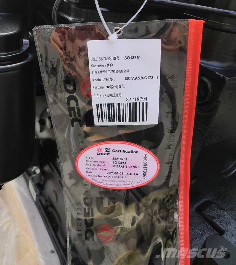 Cummins 6BTAA5.9-C178 Turbocharged motor Silniki