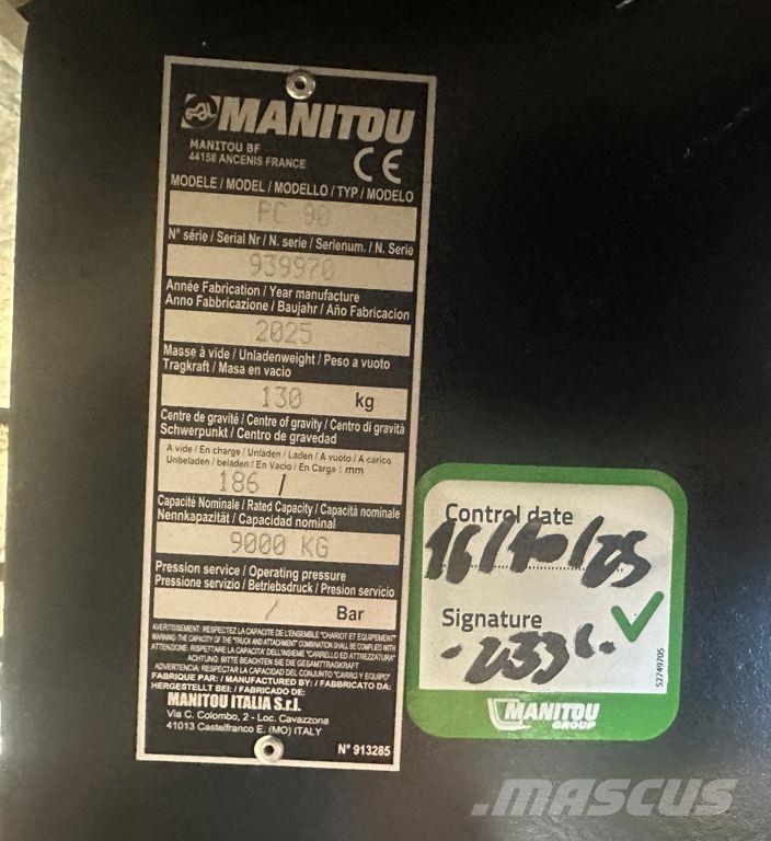 Manitou PC 9000 Jib Hook Τηλεσκοπικοί ανυψωτές