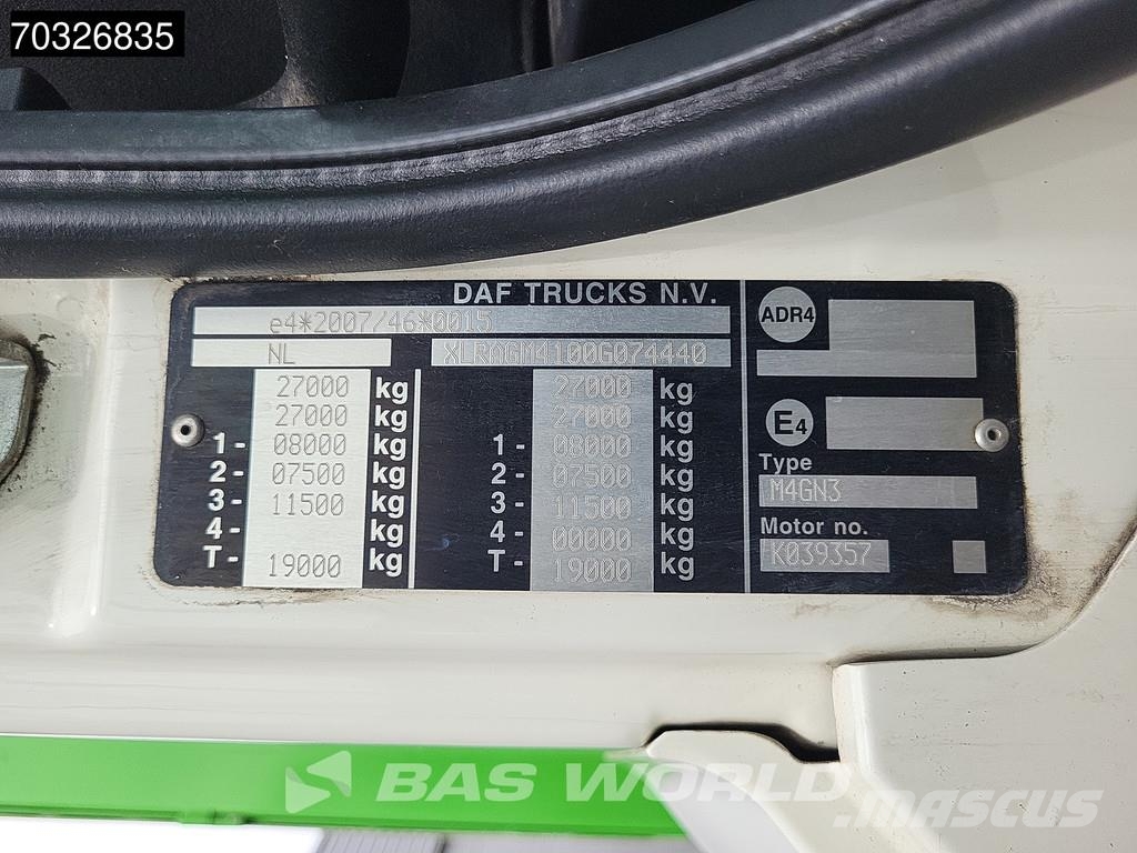 DAF CF 290 6X2 NL-Truck APK HALLER 20m3 MED XL Steerin Camiones de basura