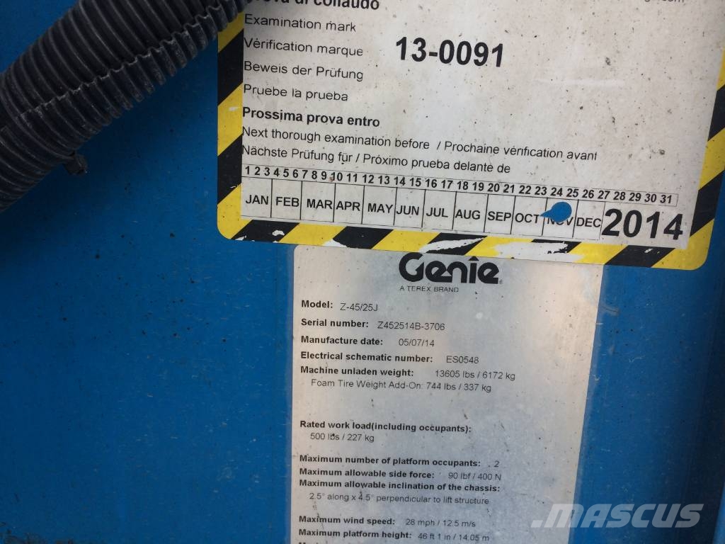 Genie Z 45/25 J Bomlifte med knækarm