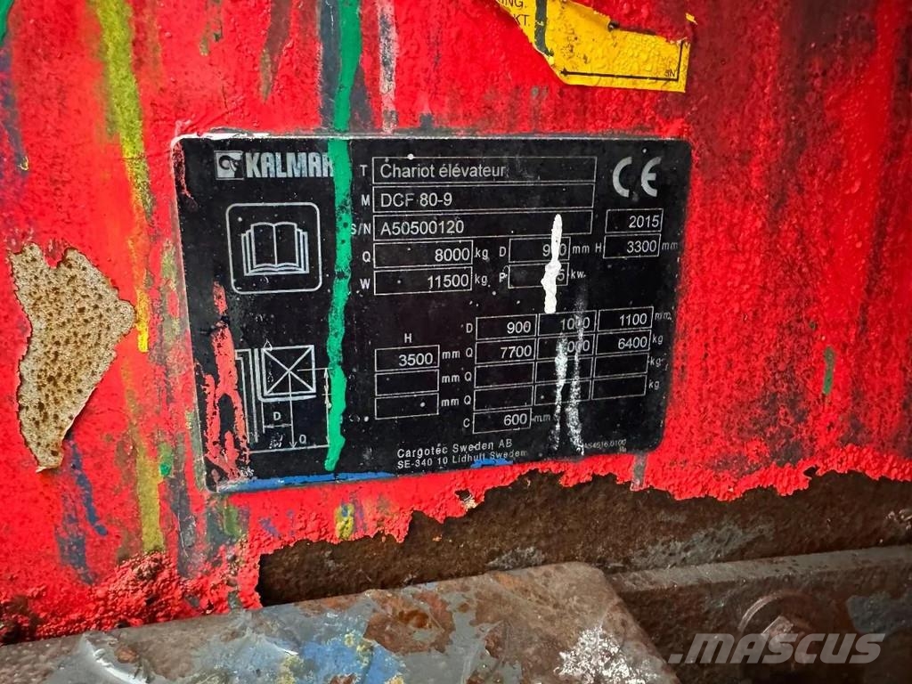 Kalmar DCF 80-9 8000 KG 2 STAGE MAST FORK POSITIONER DIES Dieselmotviktstruckar