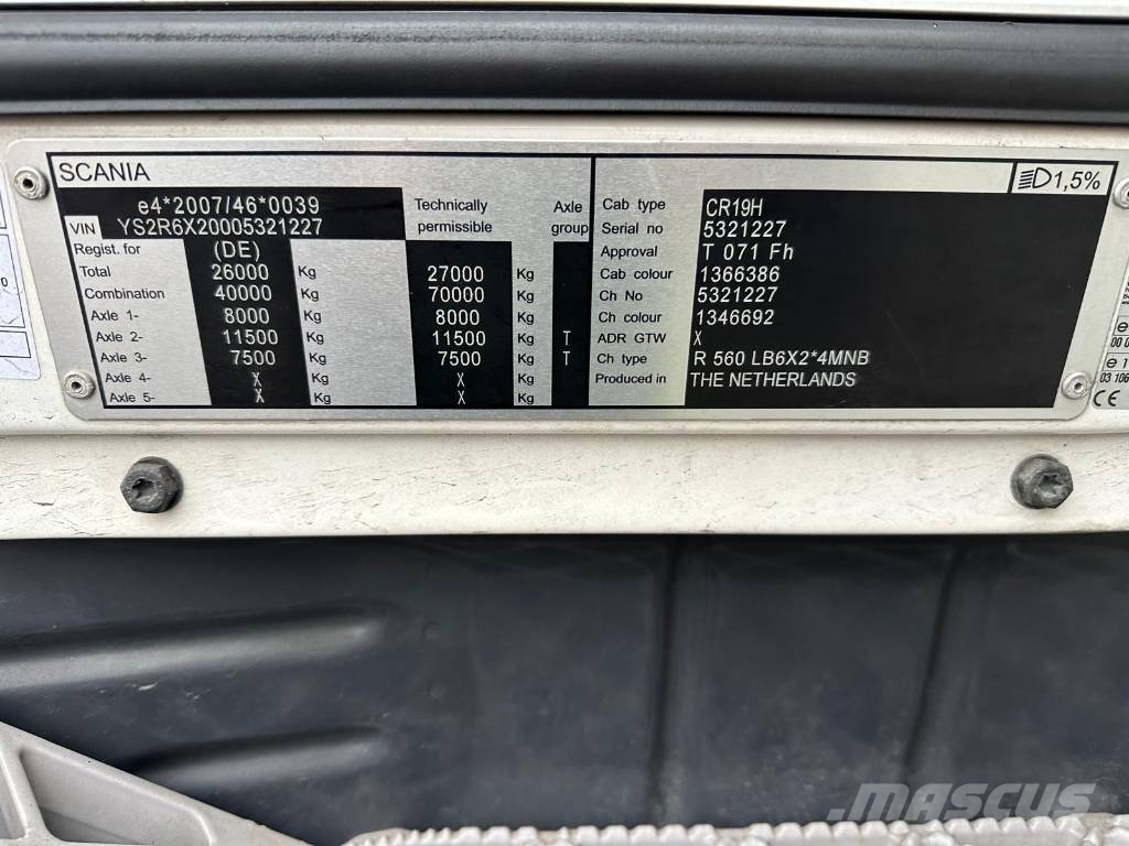 Scania R560LB6X2*4MNB Seria 1227 Kamioni hladnjače