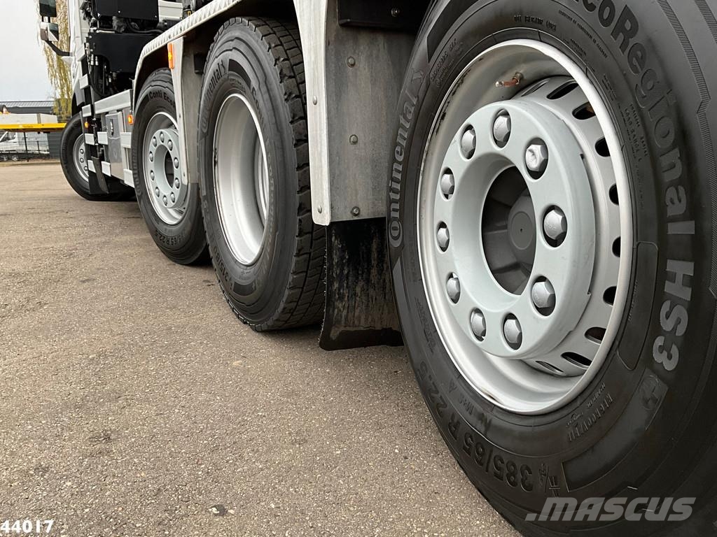 Volvo FM 420 8x2 Hiab 25 Tonmeter laadkraan + Welvaarts 吊鉤式起重車